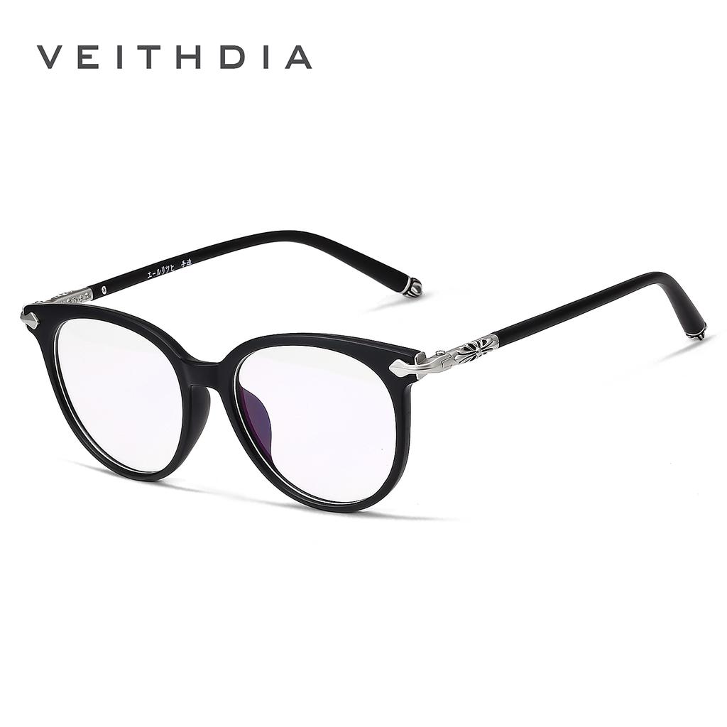 Veithdia Unisex Fashion  Eyeglasses Frame Vintage Clear Lens Glasses Optical Spectacle Frame V8003