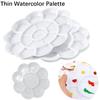 1-5pcs Painting Palette, 18 Wells Plastic Paint Tray Pallet Reusable Flower Paint Palette for Artists Acrylic Watercolor Oil