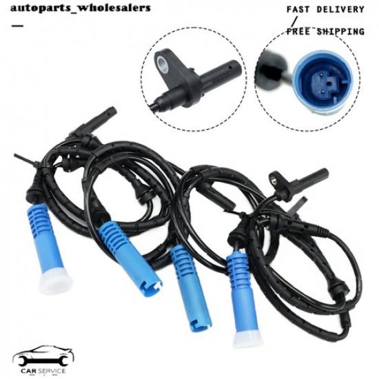 4 stk Nye ABS Hjulhastighetssensorer Foran Bak Venstre Høyre For 2004-2010 BMW X3