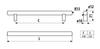 Railing RE10, brushed nickel, 448mm