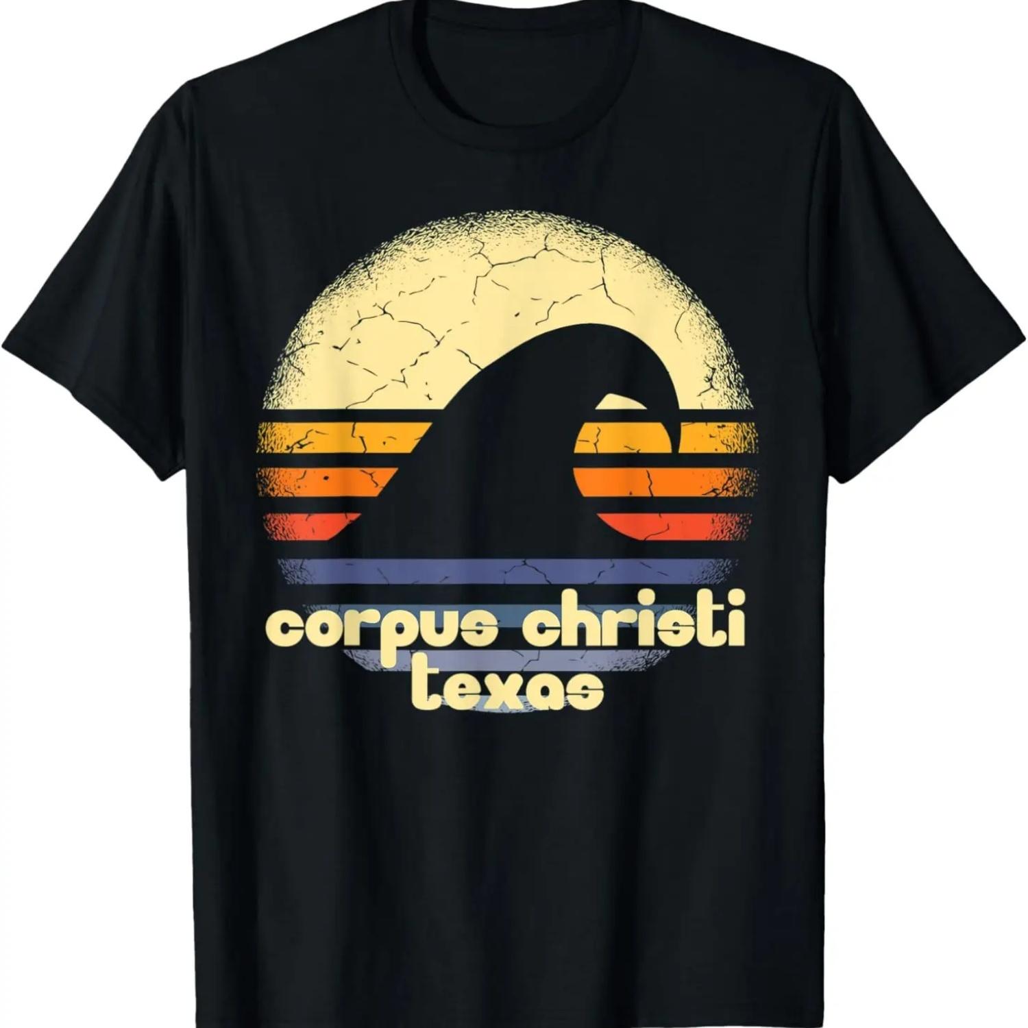 I Love Corpus Christi Beach Texas Ocean Wave TX T-Shirt S