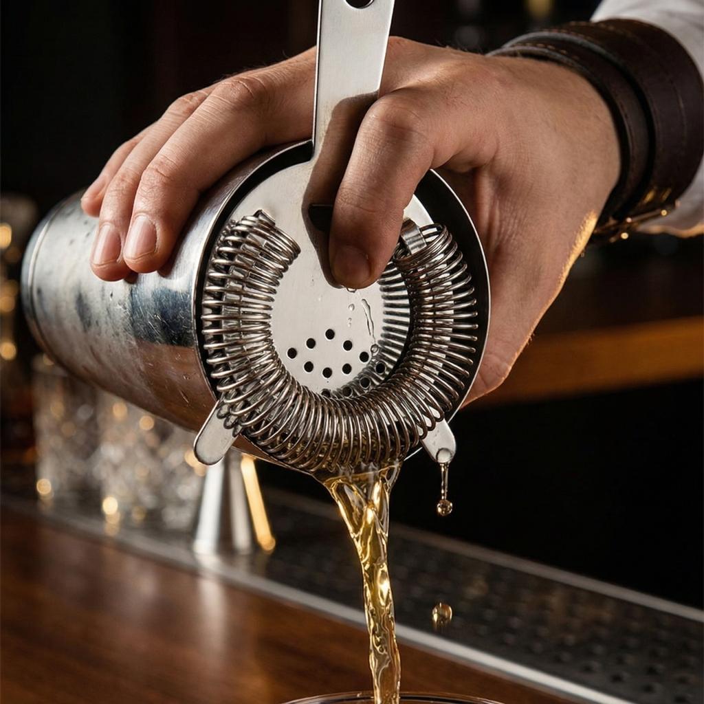 Cocktailsieb und Eisabscheider aus Edelstahl für Cocktails