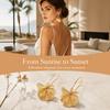 Vintage Chic Long Design Earrings Layered Petal Design Flower Pendant Earrings  Jewelry Accessories