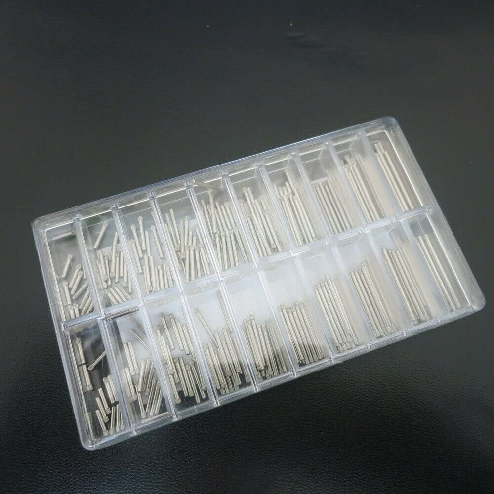 300Pcs Thick Steel Spring Bar Link Pin Watch Band Bracelet Link Pin Watchmaker Tool 1.3/1.4mm