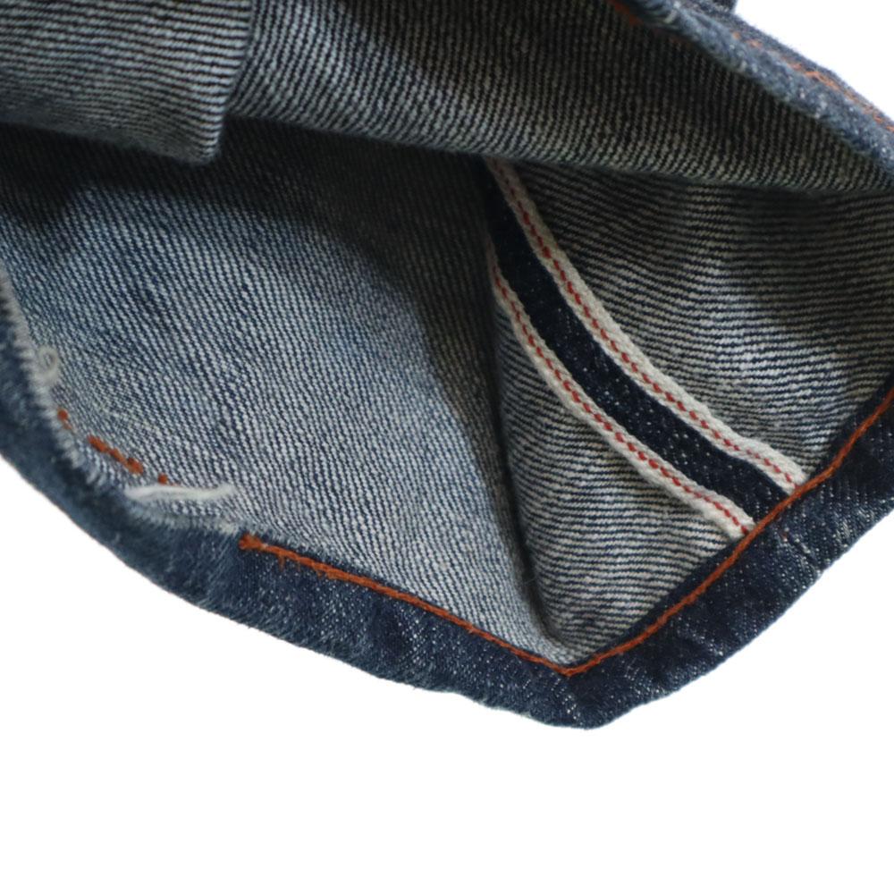 Evisu 1460 Utskåret Daikoku Familievåpen Maling Måkerød ører Denimbukser Herre Brukt