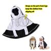 Pet Dog Nun Costume Halloween Clothes For Small Large Dogs Funny Puppy Dress Cloak Cosplay Set Christmas Festival Apparel Gifts