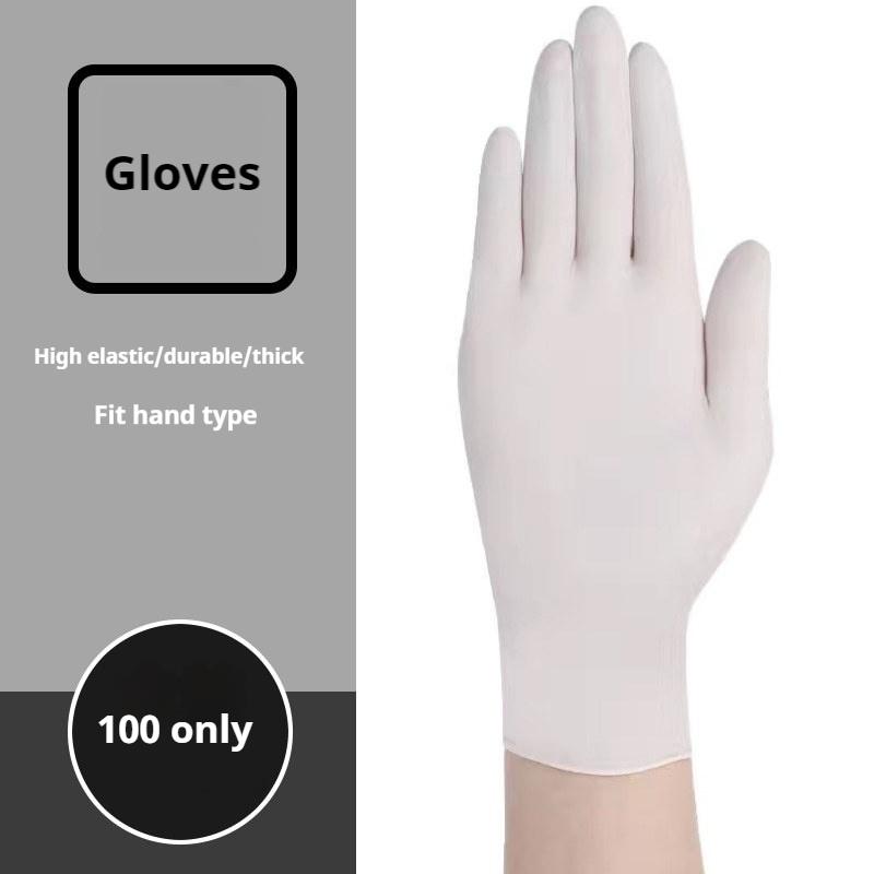 100 PCS Disposable Glove Pvc Powder-free High-elastic Nitrile Rubber Household Outdoor Labor Protection Food Grade Nitrile Glove