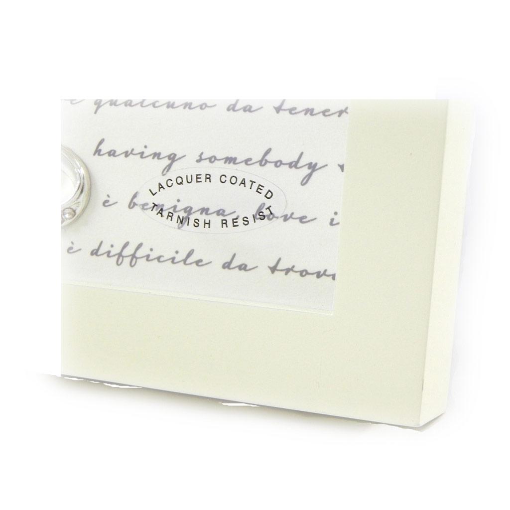 Les Trésors De Lily [I0424] - Photo Frame 'Alliances' Ivory 10x15 Cm
