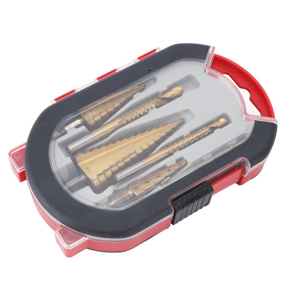 6pcs High Speed Steel Step Drill Bit Set 4-32mm High Speed Steel Bits  Woodworking