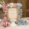 Artificial Violet Vine Wall Hanging Flowers Simulated Rose Fake Flowers Garden Wedding Scene Party Arch Garland Decorations