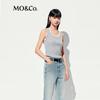 MO&Co. Women's Acetate Blend Knit Racerback Vest