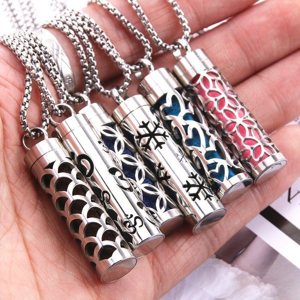 

Stainless Steel Perfume Oils Necklace Essential Oil Diffuser Necklace Jewelry Accessories 1
