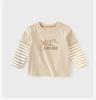 David Bella Children's Long sleeved T-shirt Spring Clothes Boys' Pure Cotton Top Men's Treasure Fake Two piece Bottom Shirt