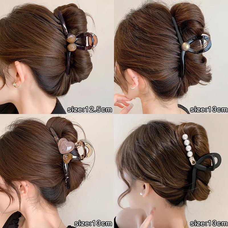 2025 Elegant Large Hair Clip for Women - Chic Shark Design for Thick Hair