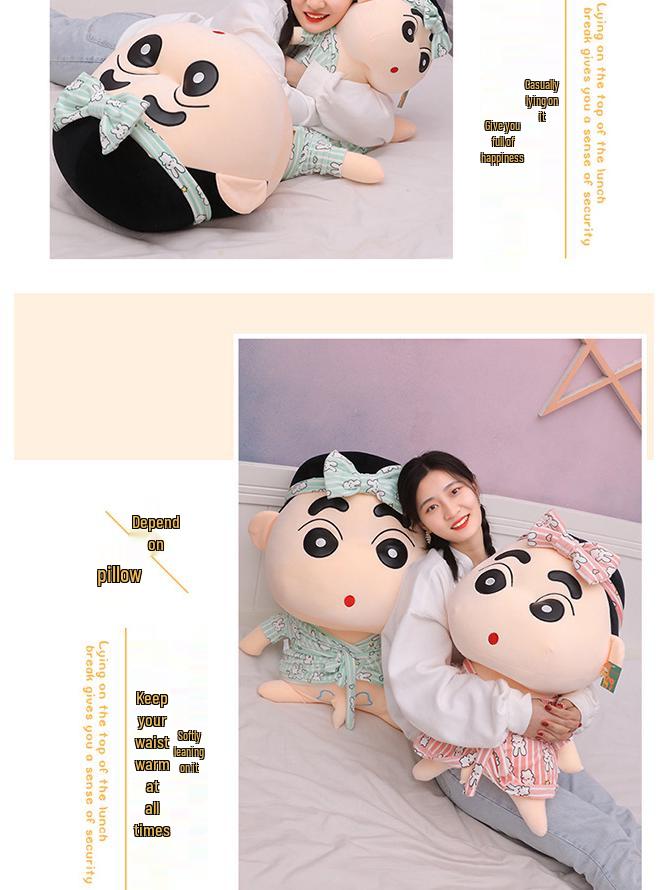 Creative Shin-chan Bathrobe Plush Toy – Funny Crayon Shin-chan Doll, Perfect Gift for Boyfriends.