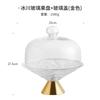 Light Luxury High Foot Glass Fruit Plate Wedding Party Snack Dessert Plate Desktop Storage Decoration Home Kitchen Tableware