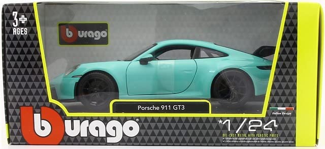 Kyosho Bburago Porsche 911 GT3 2021 Mint Green 1/24 (992) (Finished Model)