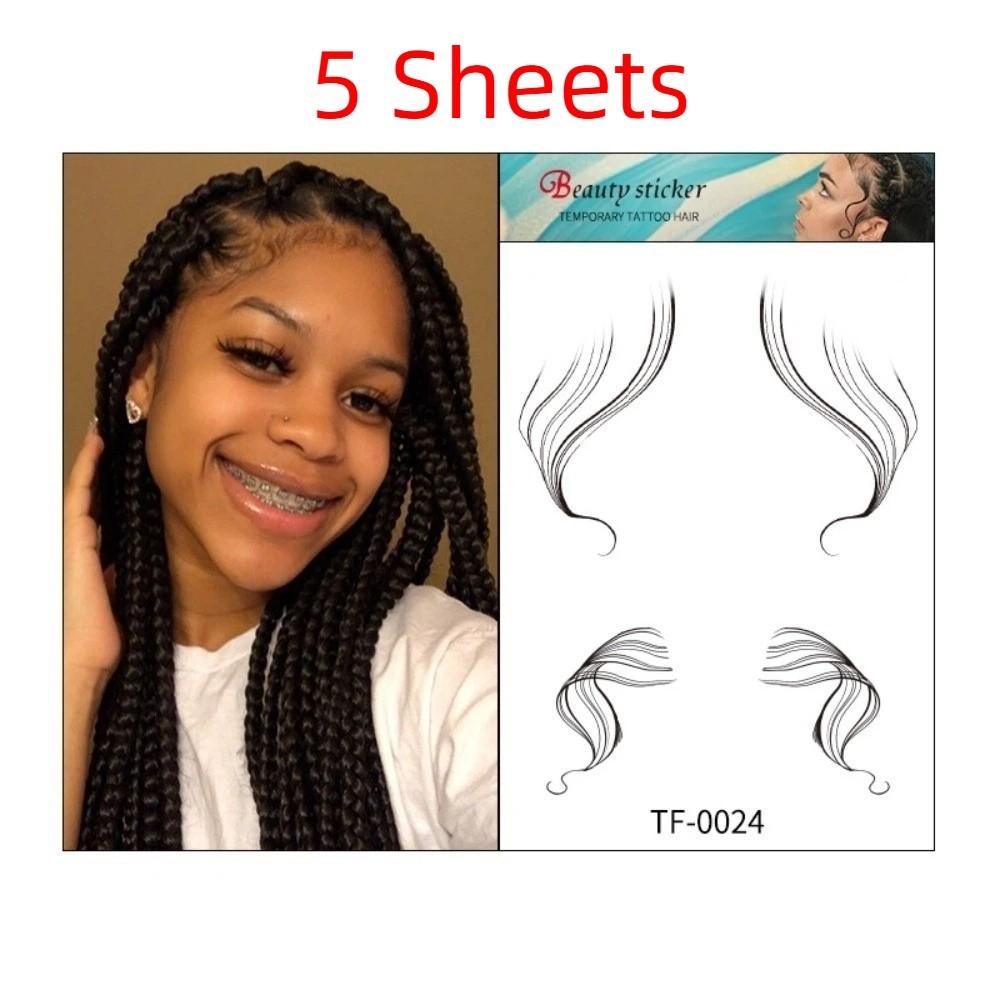 Long Lasting Hairline Stickers Disposable Bangs Stickers Hair Edges Temporary Tattoos  Makeup