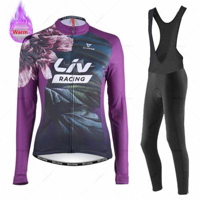 2026 Liv Dámský Zimní Bicicleta Set Venkovní Termální Fleecové Cyklistické Oblečení Silniční Kolo Dres MTB Dres Cyklistický Úbor Roupa Ciclismo