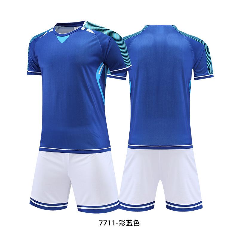 Children's football jersey set Boys and girls summer student training jersey Game jersey Printed football jersey