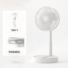 Mini Oscillating Fan Portable Battery-Operated Table Fan With 3 Speed Levels 6-inch Desk Fan Detachable Desk Fan For Home Office
