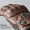RIDEZ Genuine Leather Motorcycle Protective Smartphone Cowhide Leather All Brown Retro American Gloves, Compatible, Men's Gloves, Season, Spring,