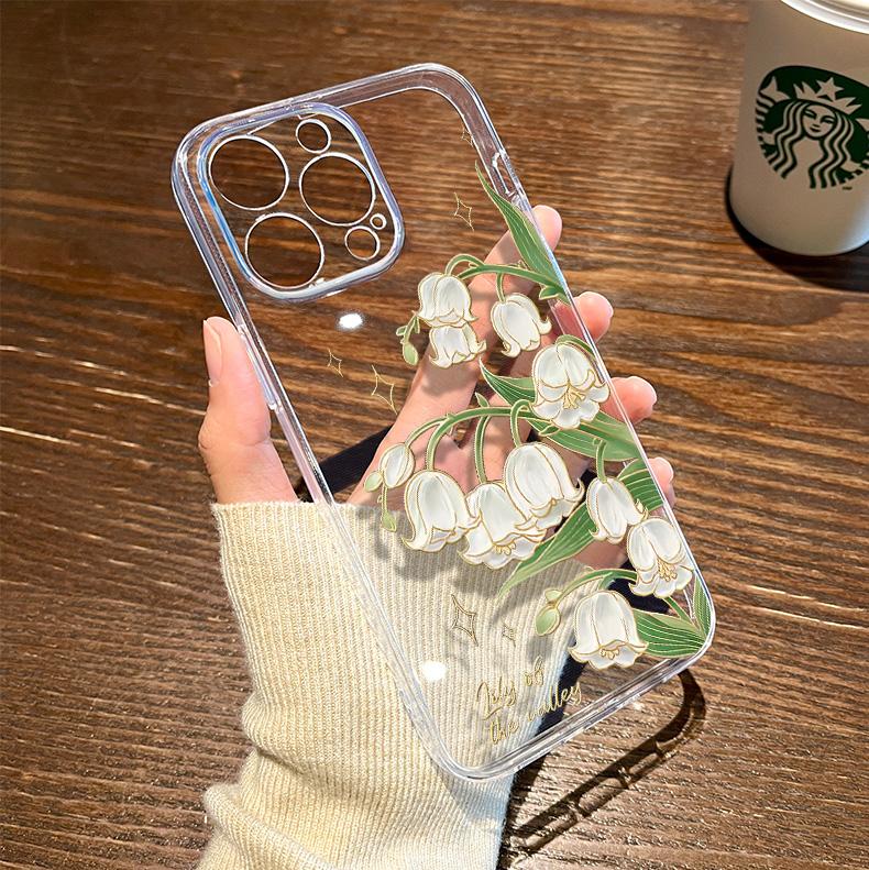 

Lily of the Valley Pattern Phone Case for iPhone 17 16 15 14 13 12 11 16E Series Pro Max Plus iphone 11 ProMax