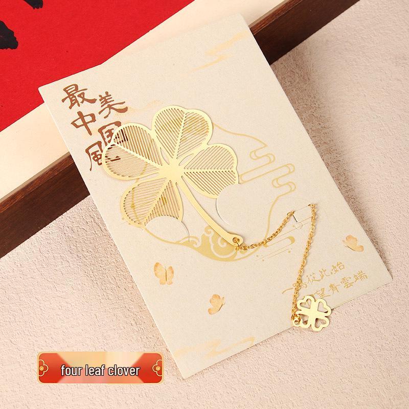 Handcrafted Metal Bookmark with Yellow Pendant – Creative and Personalized Student Gift