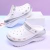 Summer Platform Women's Casual Hole Shoes EVA High Heel Non-slip Outer Slippers Heightening Deodorant Outdoor Couple Sandals