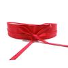 Fashion Women Faux Leather Wrap Around Tie Corset Cinch Waist Wide Dress Belt