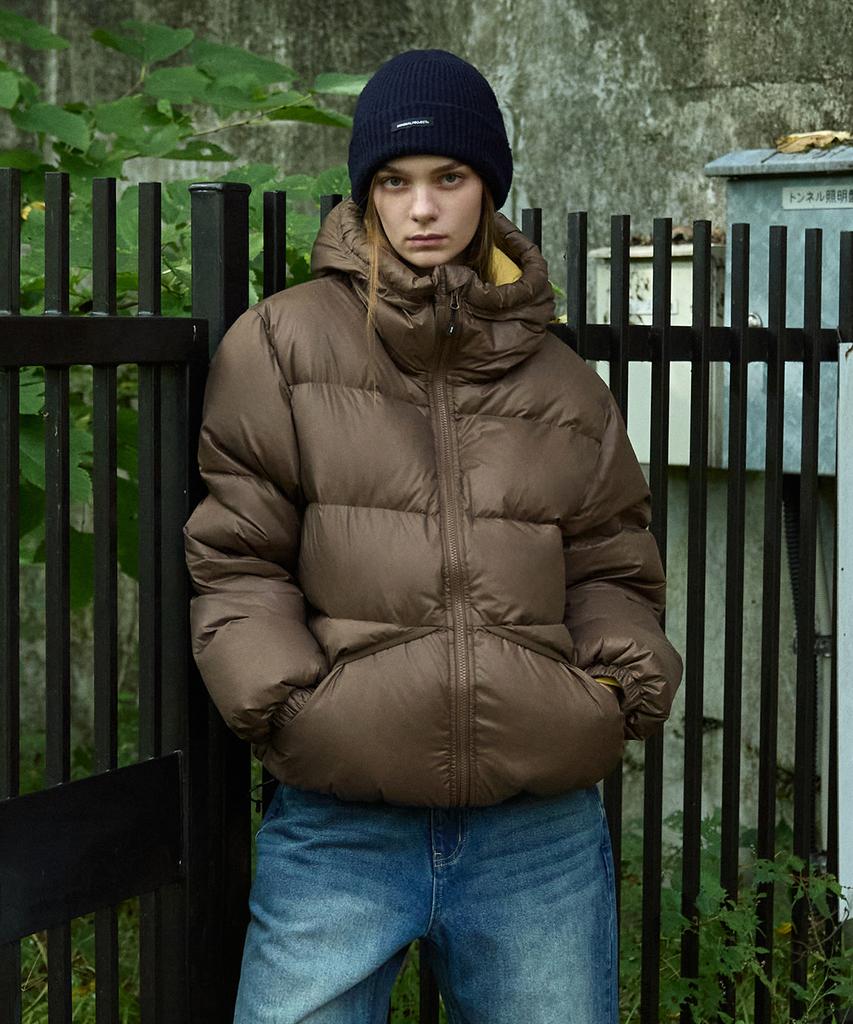 Minimalproject The Calm Bicolor Heavy Down Padded Jacket Mpj111 [Brown]