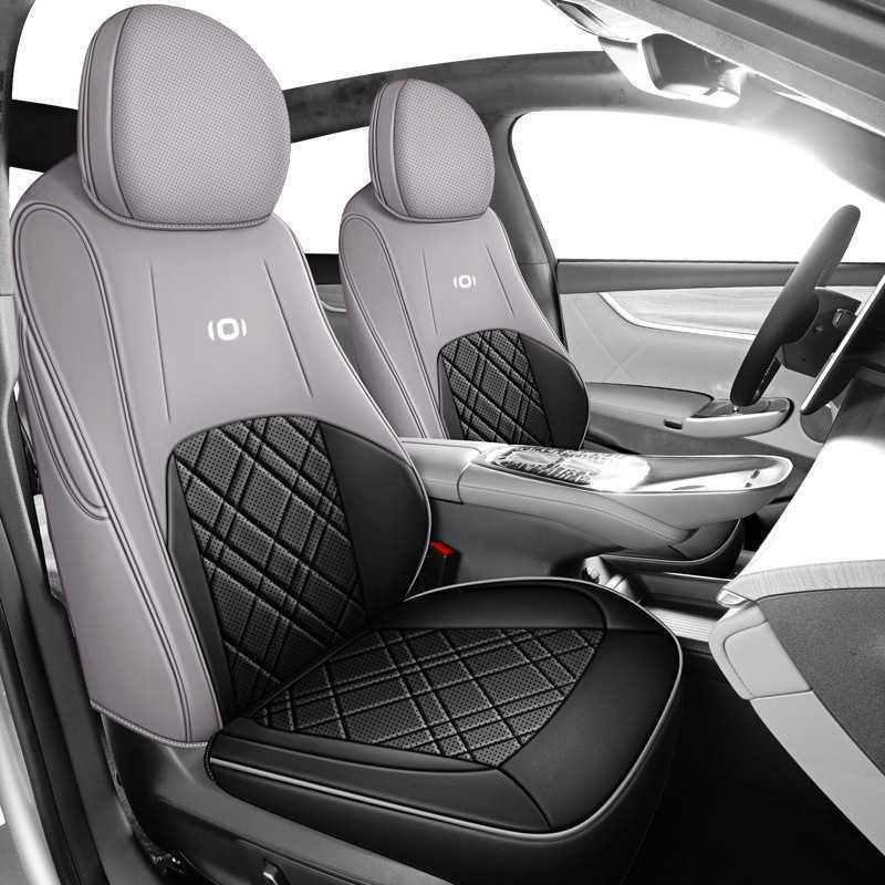 Leather Car Seat Cushion for Qiyuan A07 - All-Season, Model-Specific Comfort A07-specific rear semi-cover