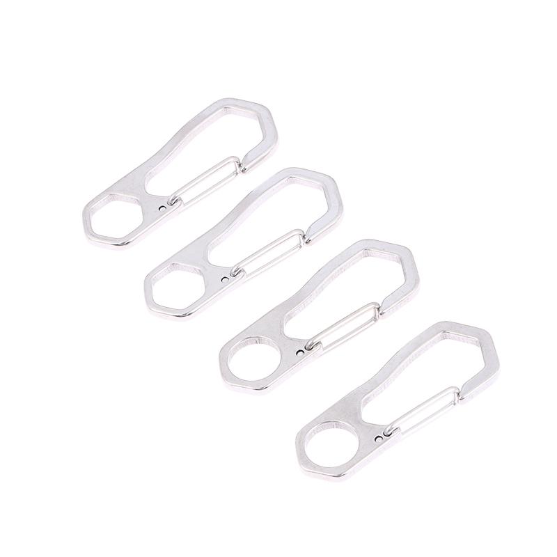 2/5Pcs Stainless Steel Keychain Carabiner Buckle Outdoor Camping Spring Snap Hooks Dog Chain Key Chain Tool Clips Accessories