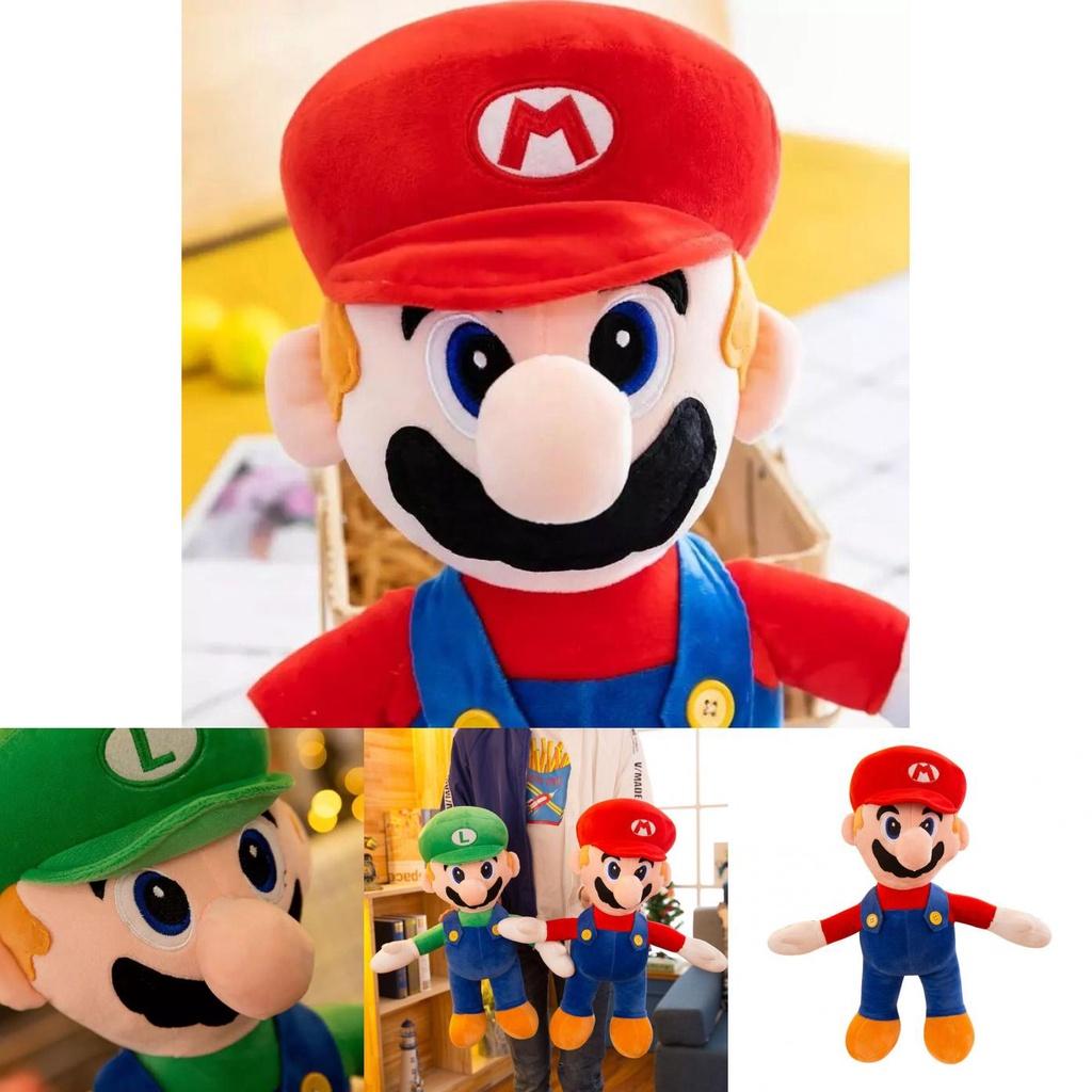 Adorable Mary Plush Toy Cartoon Mario Doll Pillow For Childrens Birthday Gift