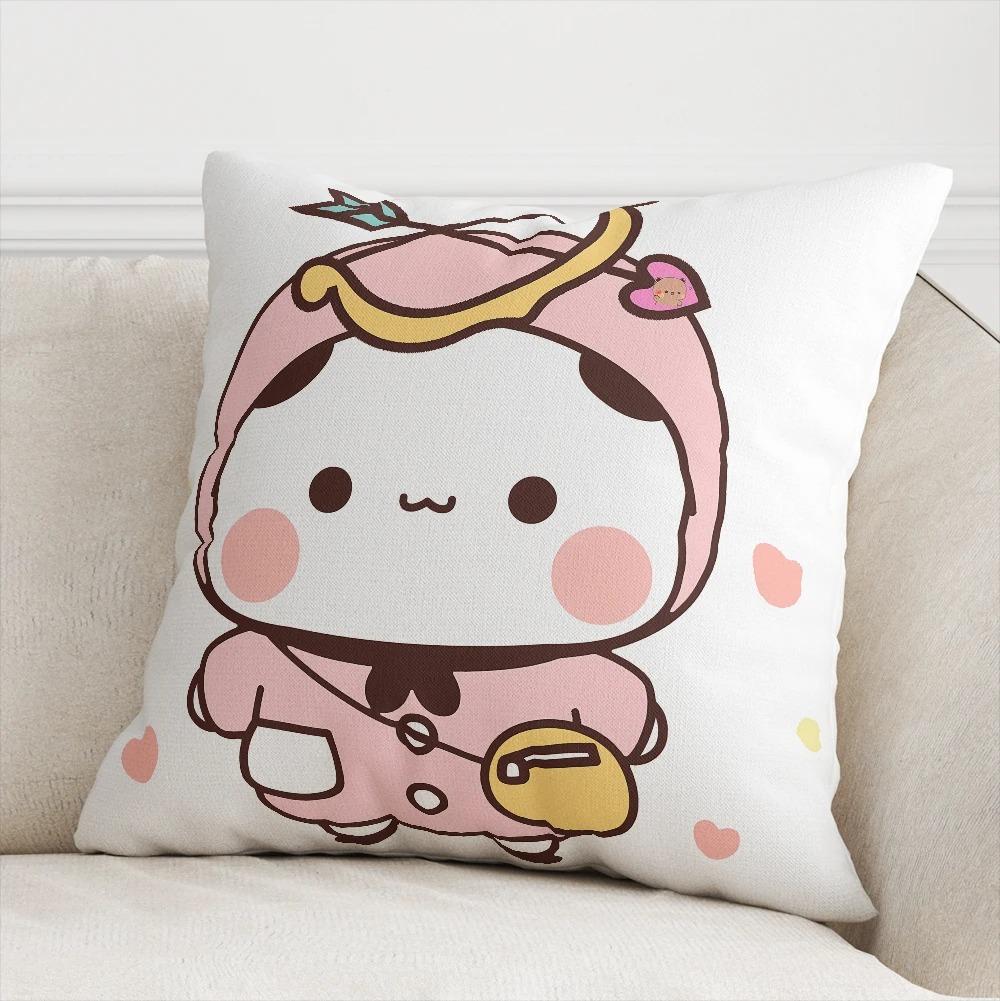 Office Living Room Home Pillowcase Kawaii Cartoon Bear Pattern Pillowcase Car Ornaments