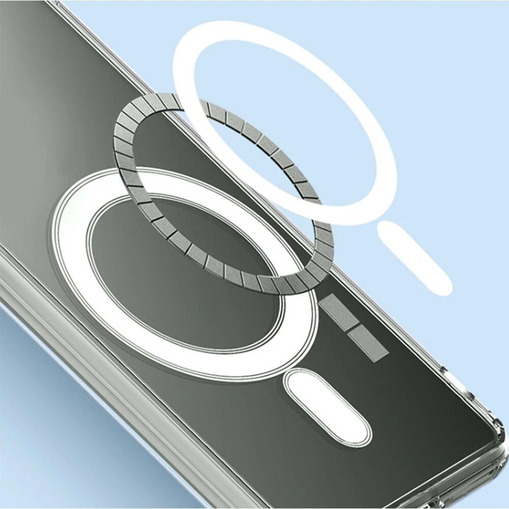 TPU-Hülle für Magsafe Samsung Galaxy S24 Ultra 5G S 24 Plus S24+, kristallklar, magnetisch, kabelloses Laden, stoßfest