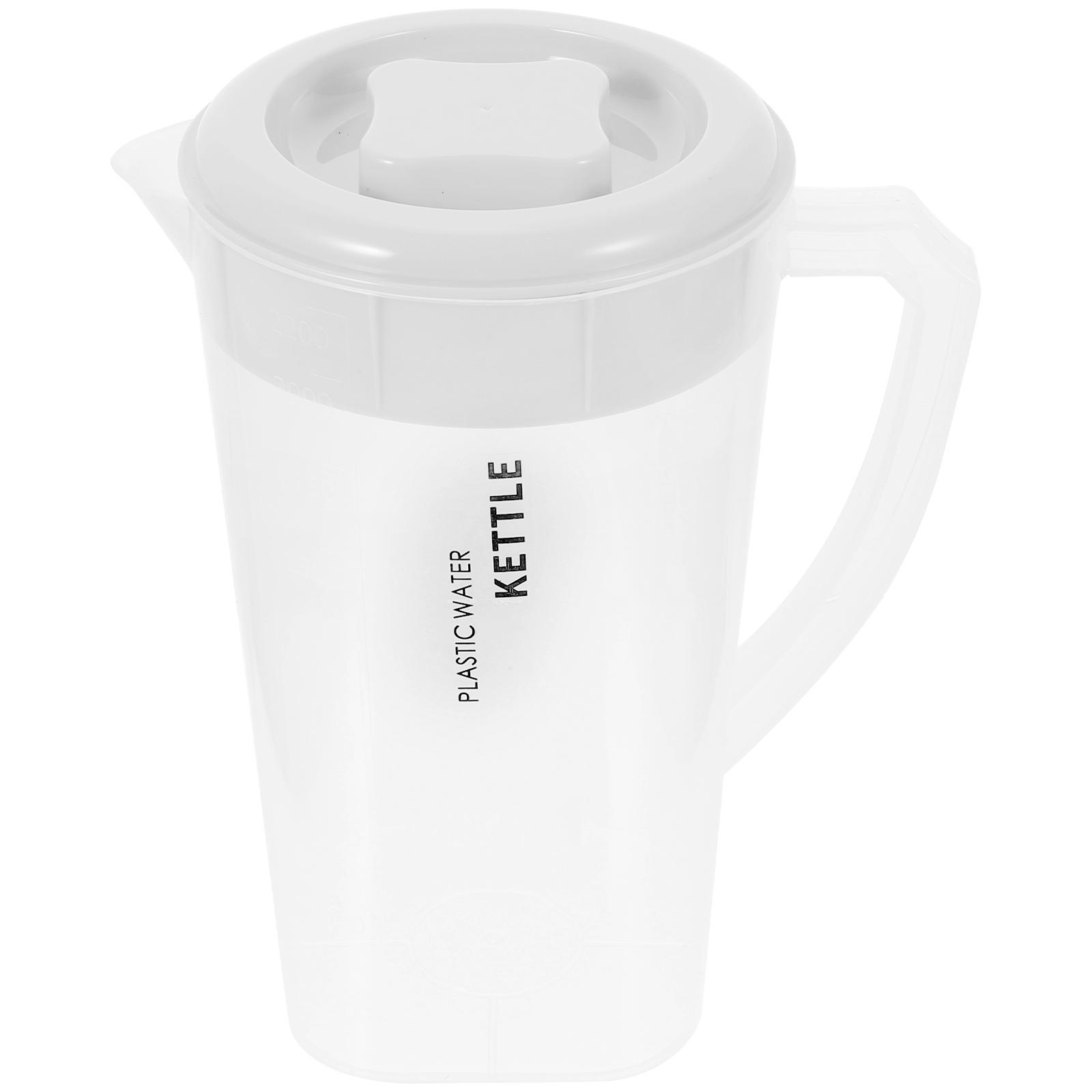 

Premium Water Pitcher with Lid Extra Large Drinking Jug for Tea Juice Iced Coffee Cold Beverages Home Restaurant Serving білий