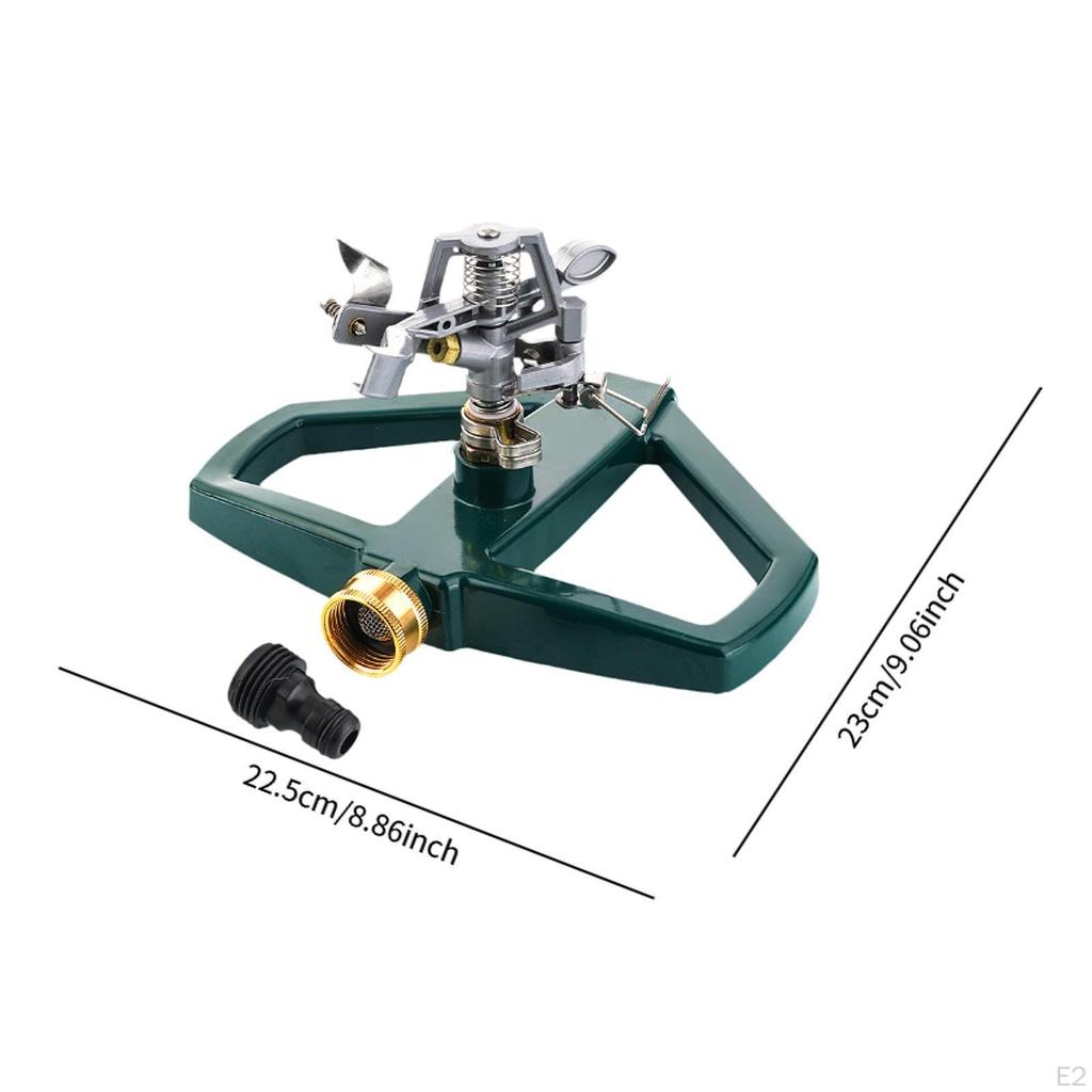 Garten Rasensprenger Bewässerungssystem Pulsierend mit Metallfuß 360° Drehung für