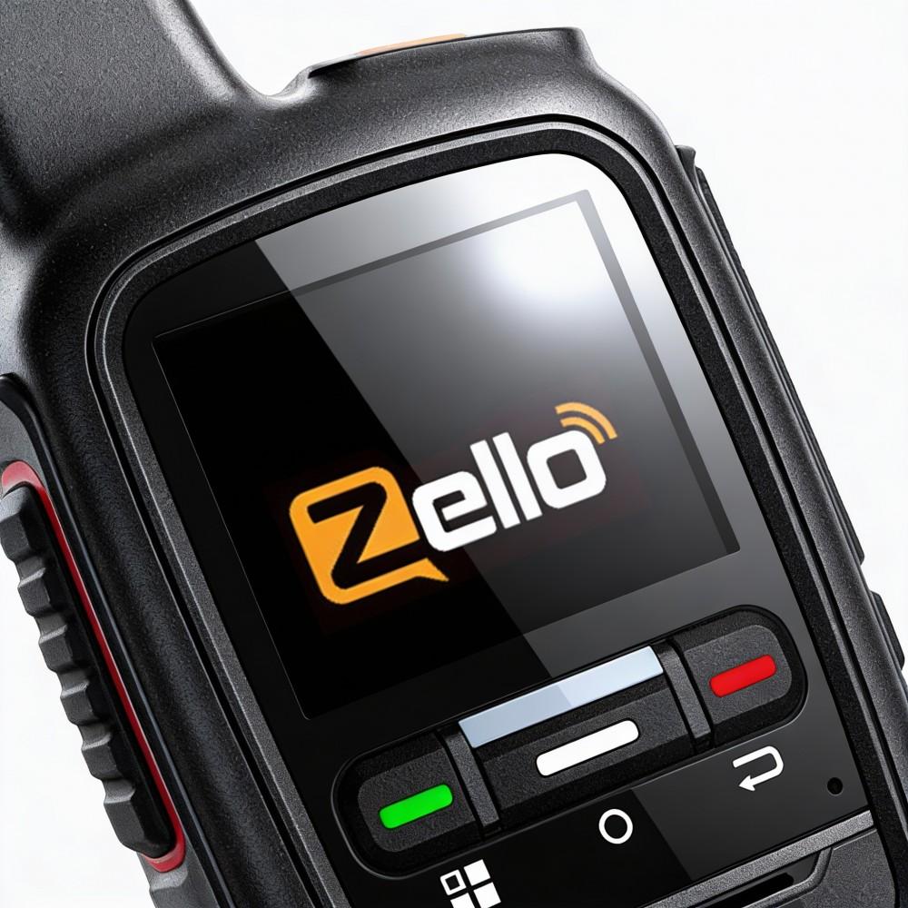 ZELLO Globale Android POC Gegensprechanlage für den Außenbereich, 5000 km, 4G, Mini, tragbar, für Flotten, bidirektionale Gegensprechanlage
