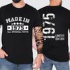 T-shirt 50ème Anniversaire Années Hommes Femmes Vêtements Rétro Vintage Fabriqué en 1975 T-shirts Streetwear Manches Courtes T-shirt Cadeaux 50ème Anniversaire