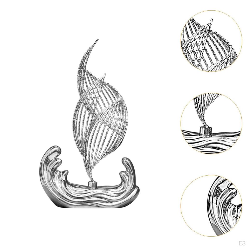 Ceramic Statue Figurine Artwork Birthday Gift Decoration Iron Sculpture Ornament for Bookshelf Table