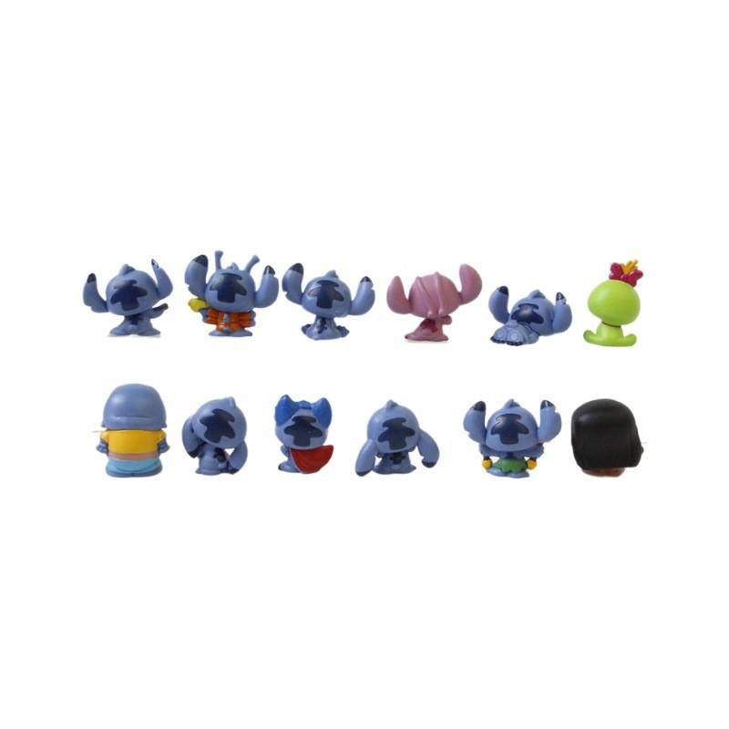Pvc 12pcs Stitch Action Figures Model Toy Decoration Gifts Ornament Cartoon
