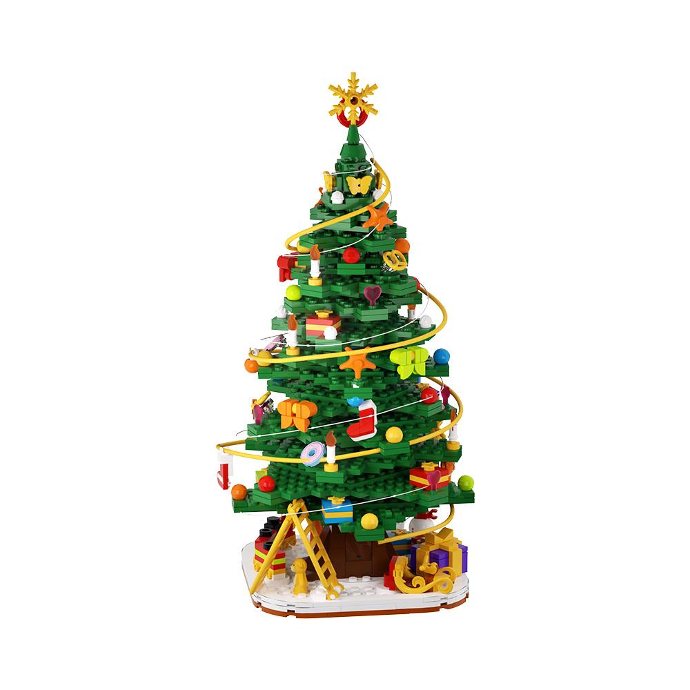 Gobricks MOC Christmas Theme Bricks Toy Christmas Winter Snowhouse Building Blocks Christmas Tree Blocks Xmas Gifts