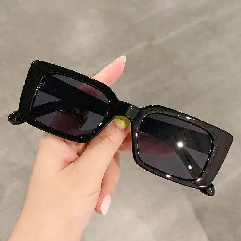 Vintage Gradient Leopard Print Women Men Square Sunglasses Luxury Designer Lenses for Beach Travel Fashion