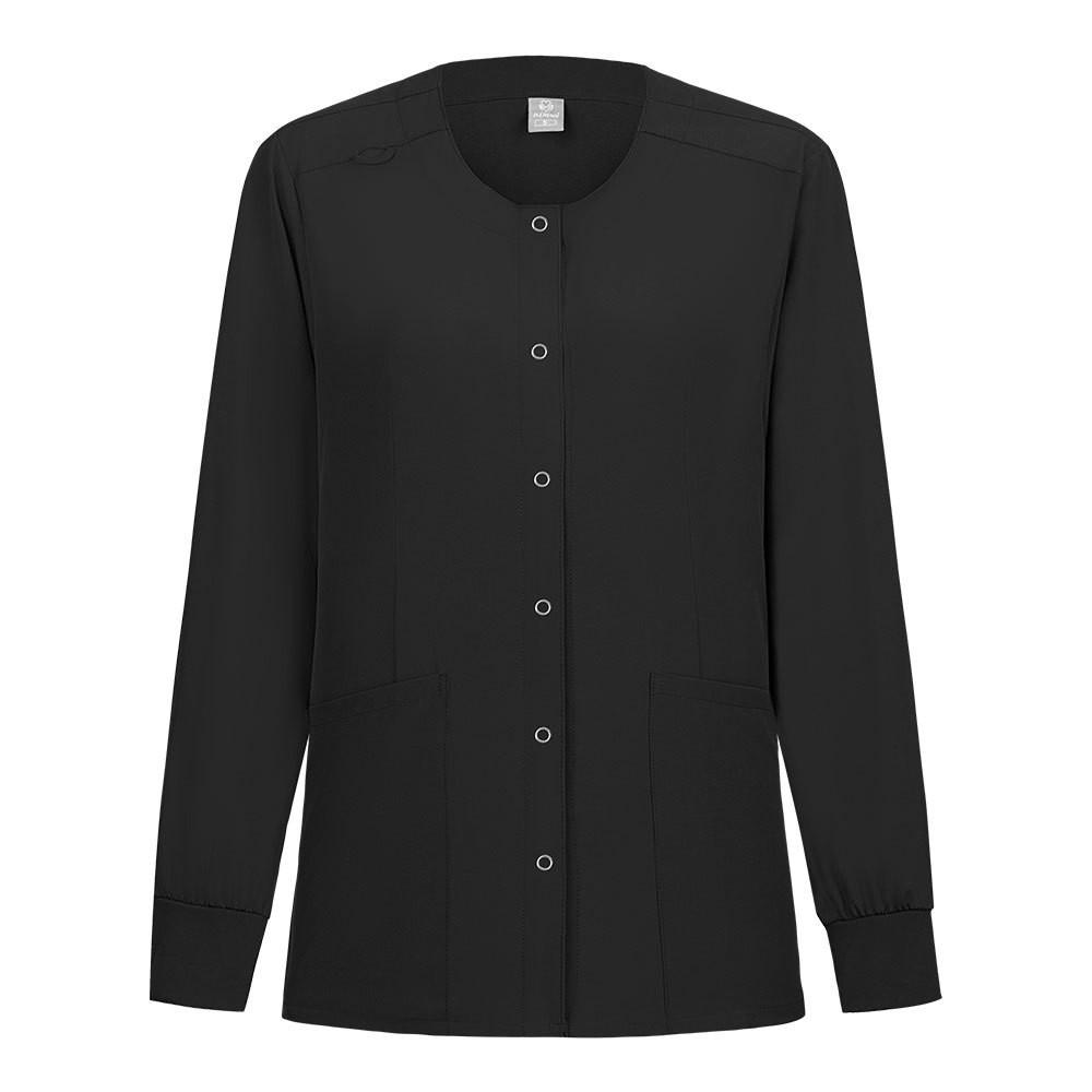 Veste de travail d'infirmier à manches longues imprimée élastique à séchage rapide pour femme TEMU