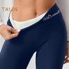 Women Leggings Elastic High Waist Embroidery Letter Print Yoga Pants Sporty Style Skinny Trousers Autumn Winter Bottoming Pants