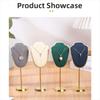 Metal Base Mini Jewelry Display Stand Velvet Jewelry Storage Display Rack  for Home Jewelry Storage