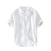 Men's 2021 Summer Cotton & Linen Retro Stand-Up Collar Short-Sleeve Shirt