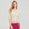 Women's Round Neck Short Sleeve Knit Top