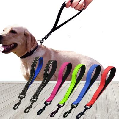 Dog Leash Short Dogs Leash 30cm Nylon Leashes For Dog Walking Reflective Waterproof Leash Dogs Traction Rope Pet Chain
